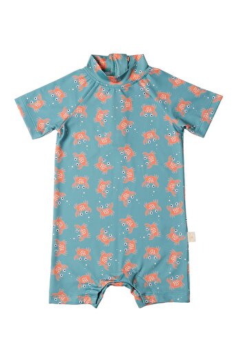 Miela Kids UV Korumalı Bebek Tek Parça Mayo-Crazy Crab 0-6 Ay resmi
