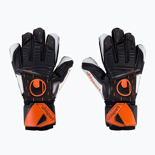 Uhlsport Kaleci Eldiveni SPEED CONTACT SUPERSOFT,SİYAH - BEYAZ - FOSFORLU TURUNCU,8.5. ürün görseli