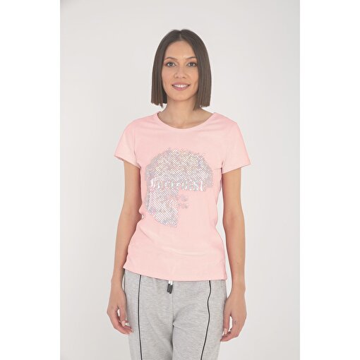 MoonSports Yalla Kadın  Tshirt,LİLA,S. ürün görseli