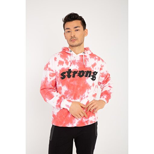 MoonSports Klaus Erkek Kapüşonlu  Sweatshirt,KIRMIZI,M. ürün görseli