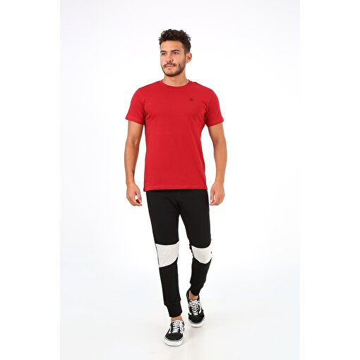MoonSports Moon Erkek Basic Bisiklet Yaka  Tshirt,KIRMIZI,M. ürün görseli