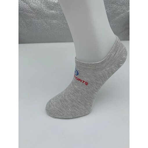MoonSports Logolu Kadın  Babet Çorap,GREY,35/40. ürün görseli