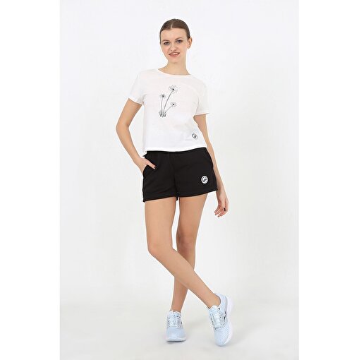 MoonSports Moonsports Kadın Crop Tshirt,BEYAZ,XS. ürün görseli