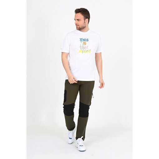 MoonSports Moonsports Erkek Place Baskılı Tshirt,BEYAZ,L. ürün görseli