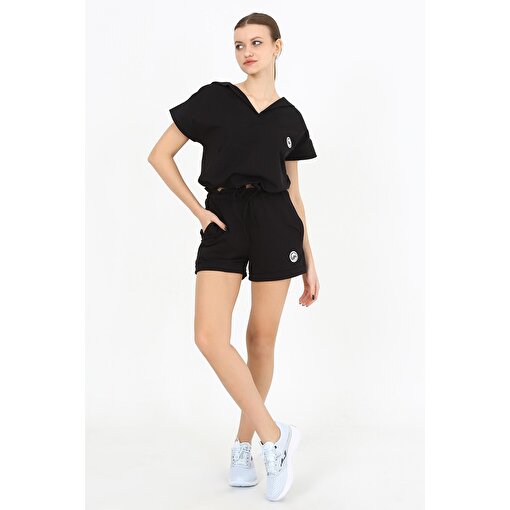 MoonSports Moonsports Kadın Mona Kısa Kol  Siyah Sweat,001,M. ürün görseli