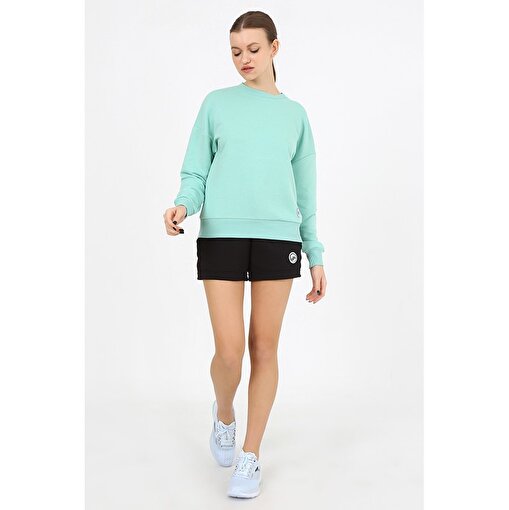 MoonSports Moonsports Kadın Sara Basic Sweat,Su Yeşili,M. ürün görseli