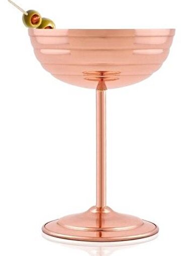 Cobper Premium Collection Bakır Zara Martini Kadehi 250ml. ürün görseli