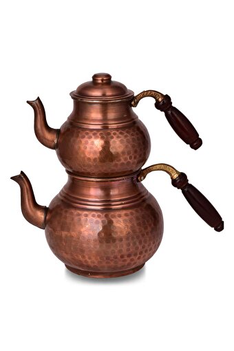 Cobper Premium Collection Teatime Bakır Çaydanlık Orta Boy Oksit. ürün görseli