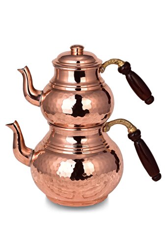 Cobper Premium Collection Teatime Bakır Çaydanlık Büyük Boy. ürün görseli