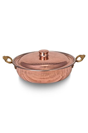 Cobper Premium Collection Kumolu Bakır Kapaklı Tava 24cm. ürün görseli