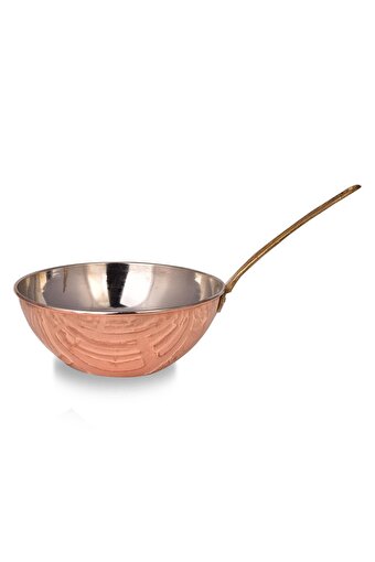 Cobper Premium Collection Bakır Wok Tava 25cm İnce. ürün görseli