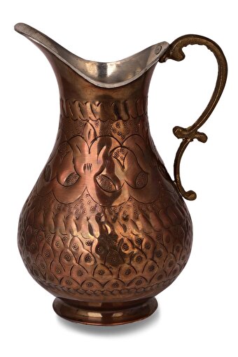 Cobper Premium Collection Roma El İşlemeli Bakır Sürahi 2000ml Oksit. ürün görseli