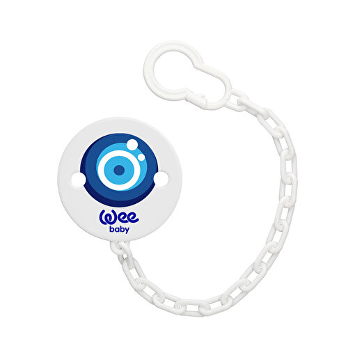Picture of WeeBaby Patterned Soother Chain - Evil Eye Bead