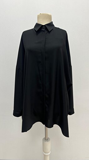 PUANE Kadın Bol Kesim Gömlek -10682GML STD. ürün görseli