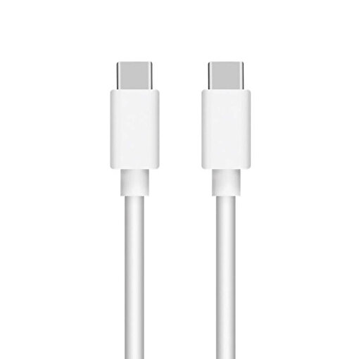 SHAZA Orijinal Sarım Type-C to Type-C 60W Hızlı Şarj / Veri Kablosu -Beyaz resmi