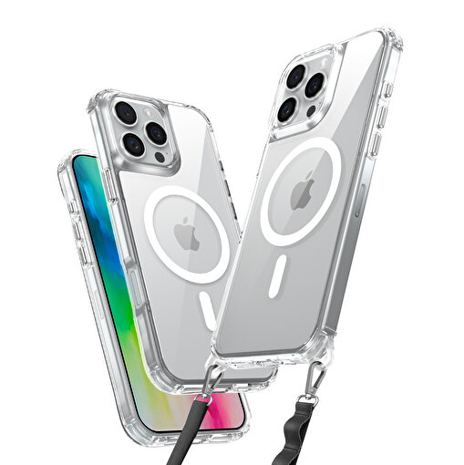 SHAZA Magsafe Clear Iphone 16 Pro Max Şeffaf Kılıf resmi