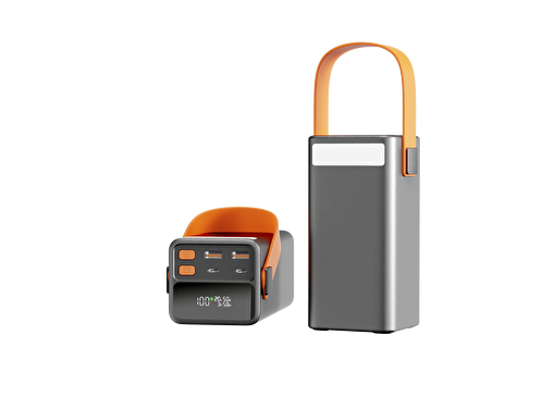 SHAZA Nexa Serisi 50.000 Mah 100W Dijital Göstergeli Kule Tipi Powerbank -Gri resmi