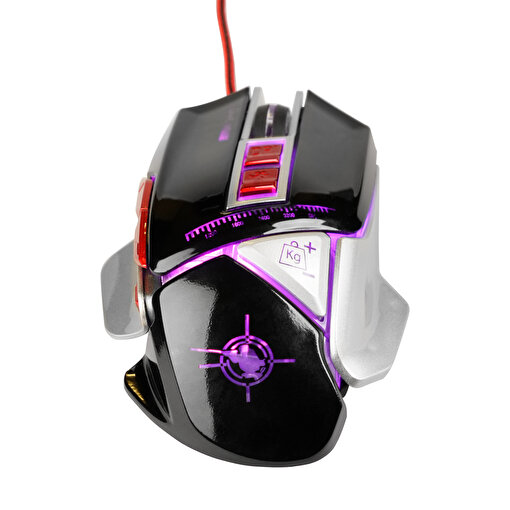 MF Product 0121 Kablolu Rgb Gaming Mouse Siyah-Kırmızı. ürün görseli