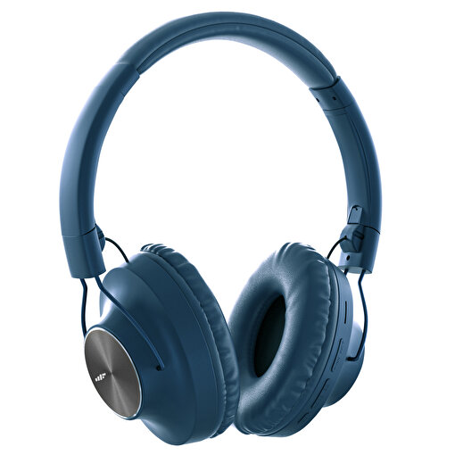 MF Product Acoustic 0129 Mikrofonlu Kulak Üstü Kablosuz Bluetooth Kulaklık Açık Mavi. ürün görseli