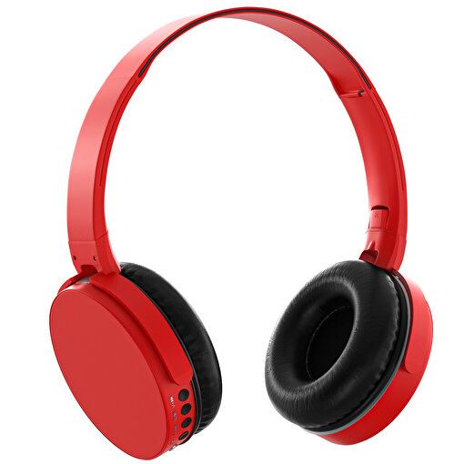 MF Product Acoustic 0235 Kablosuz Kulaküstü Bluetooth Kulaklık Kırmızı. ürün görseli