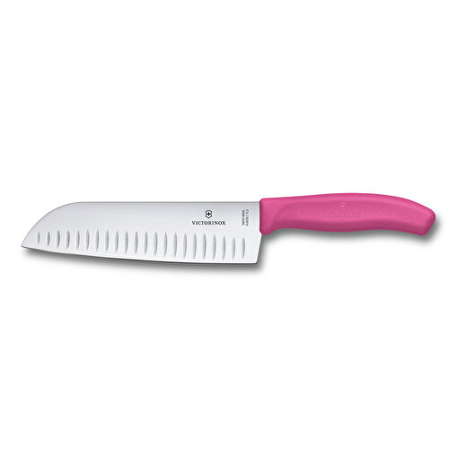 ​Victorinox 6.8526.17L5B 17cm Pembe Santoku Bıçağı, Blisterli Paket. ürün görseli