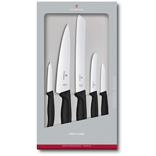 Victorinox 6.7133.5G Siyah Mutfak Seti, 5 Parça. ürün görseli