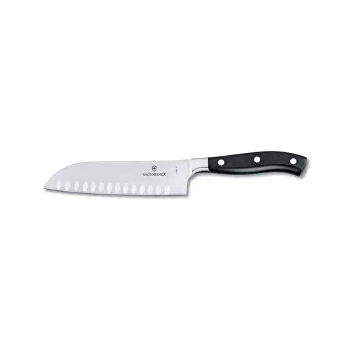 Victorinox 7.7323.17G 17cm Siyah Dövme Çelik Santoku Bıçağı, Hediye Kutulu. ürün görseli