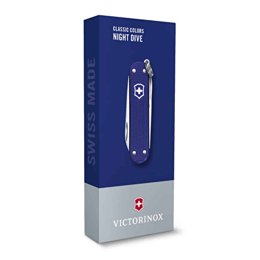 Victorinox 0.6221.222G Night Dive Classic Alox Çakı. ürün görseli