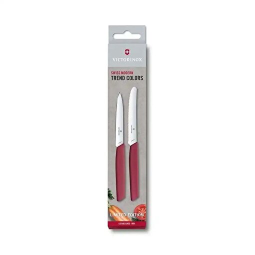 Victorinox 6.9096.2L4 Swiss Modern Yeşil 2li Bıçak Seti 2022 Limitli Üretim. ürün görseli