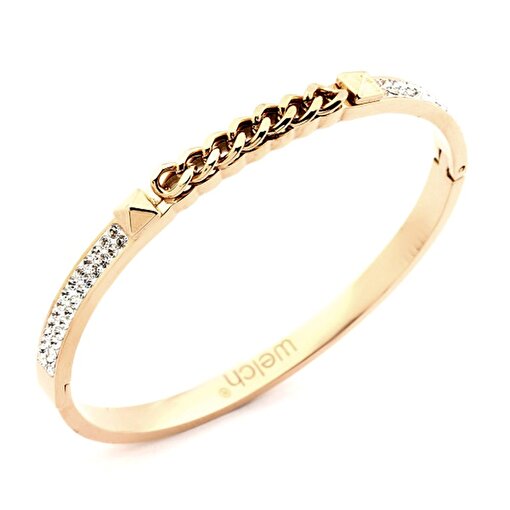 Picture of Welch Women's Welch Rose Stone Detailed Women's Stainless Steel Bracelet