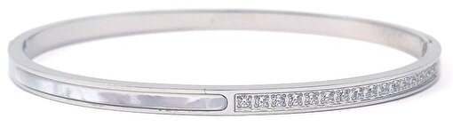 Picture of Welch Women's Welch Tennis Stone Detailed Enamel Women's Stainless Steel Bracelet