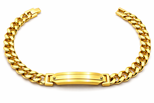 Picture of Welch Steel Welch Chain Gold Stainless Steel Bracelet