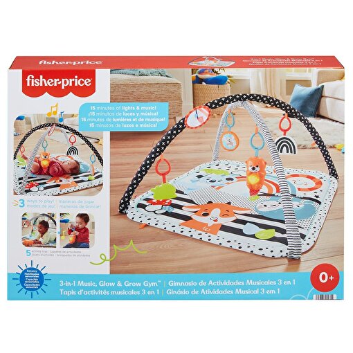 Fisher-Price® HBP41 Neşeli Hayvanlar 3ü1 Arada Jimnastik Merkezi. ürün görseli