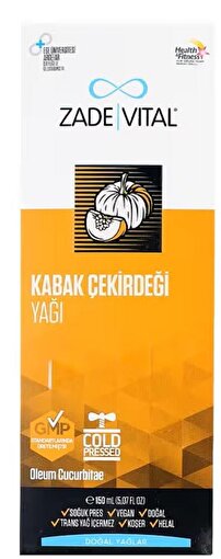 Picture of Zade Vital Cold-Pressed Pumpkin Seed Oil 150 mL