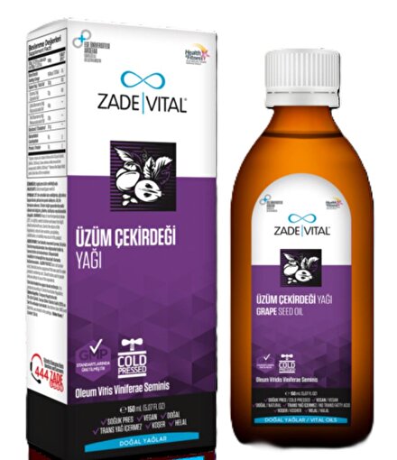 Picture of Zade Vital Cold-Pressed Grape Seed Oil 150 mL