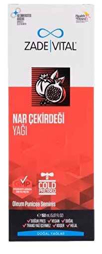 Picture of Zade Vital Cold-Pressed Pomegranate Seed Oil 150 mL