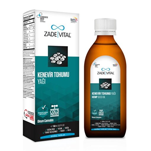 Picture of Zade Vital Cold-Pressed Hemp Seed Oil 150 mL