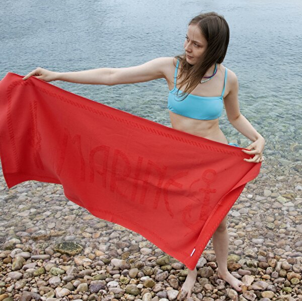 Picture of Anemoss Anchor Beach Towel Red
