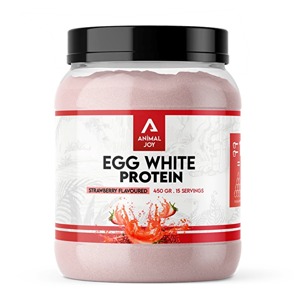 Picture of Animal Joy Egg White Protein Strawberry Flavoured 450 Gr / 15 Serving