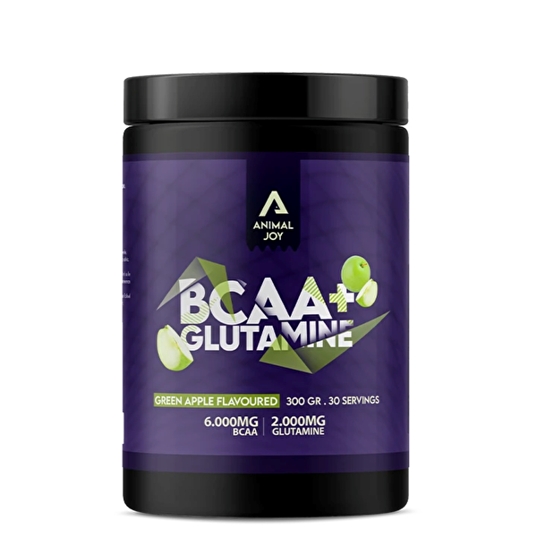 Picture of Animal Joy Bcaa + Glutamine 6000 Mg Green Apple Flavoured 300 Gr / 30 Serving