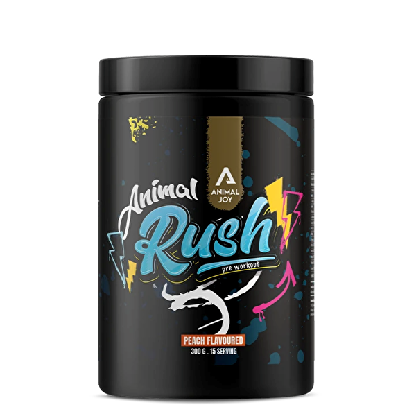 Picture of Animal Joy Animal Rush Pre-Workout Peach Flavoured 300 Gr / 15 Serving