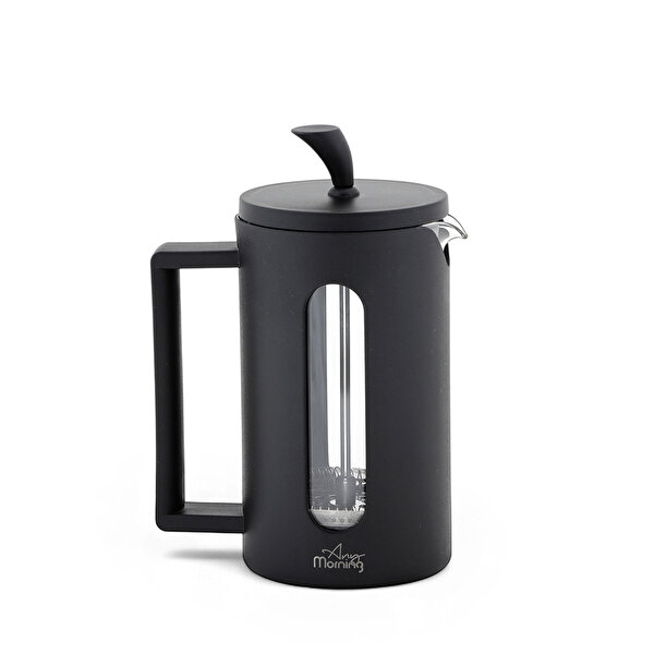 Any Morning 600 ml French Press, Darbeye Dayanıklı Cam, 304 Paslanmaz Çelik Filtreli FF002. ürün görseli