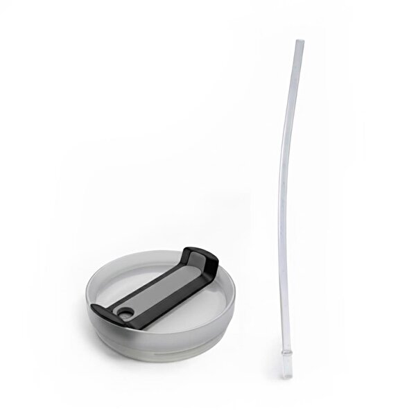 Any Morning Vaha 1200 ml Termos Mug Kapağı ve Pipet Siyah. ürün görseli