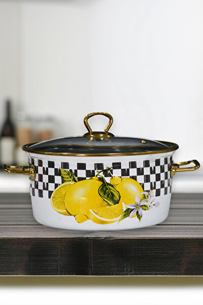 Picture of PR Home Lemon Enamel Frying Pot 22 cm