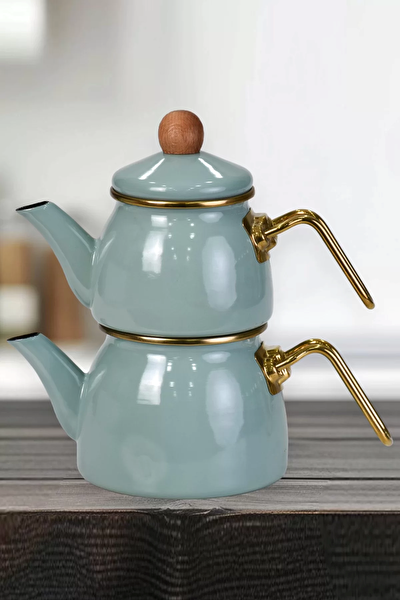 Picture of PR Home Soft Green Mini Model Enamel Teapot