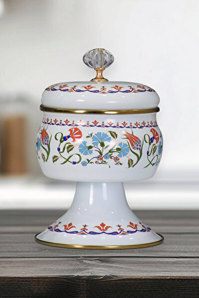 Picture of PR Home Defne Enamel Footed Candy Dish