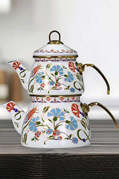 Picture of PR Home Defne Gold Model Enamel Teapot