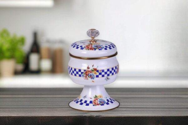 Picture of PR Home Allegro Enamel Footed Candy Dish