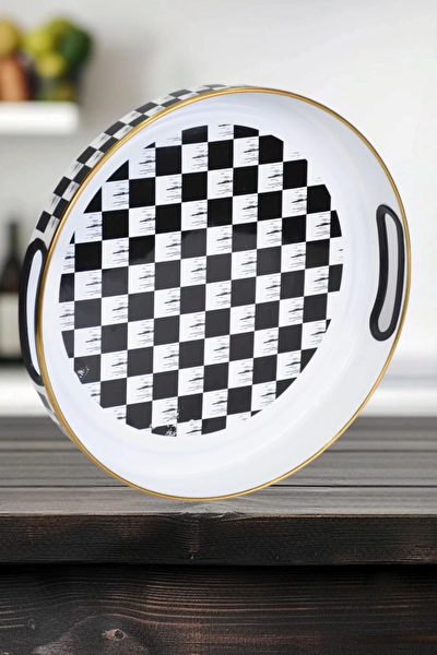 Picture of PR Home Dama Enamel Tray 28 cm