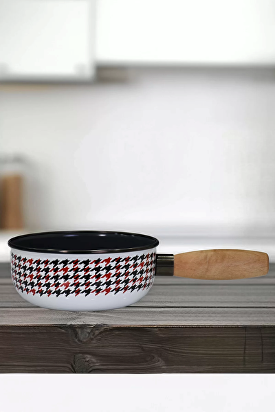 Picture of PR Home Forte Red Enamel Wooden-Handle Mini Pan